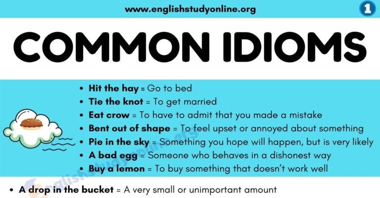 What Is An Idiom List Of 100 Popular Idioms With Examples In English What Is An Idiom List Of 100 Popular Idioms With Examples In English