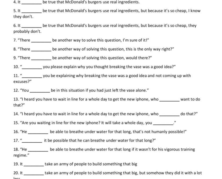 Worksheet Modal Verbs PDF Grammar Syntax 51 OFF