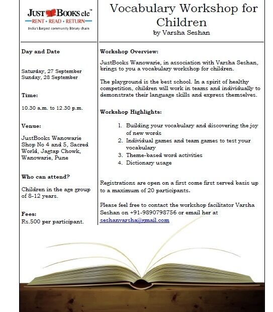 Workshop This Weekend Varsha Seshan 39 s Official Website