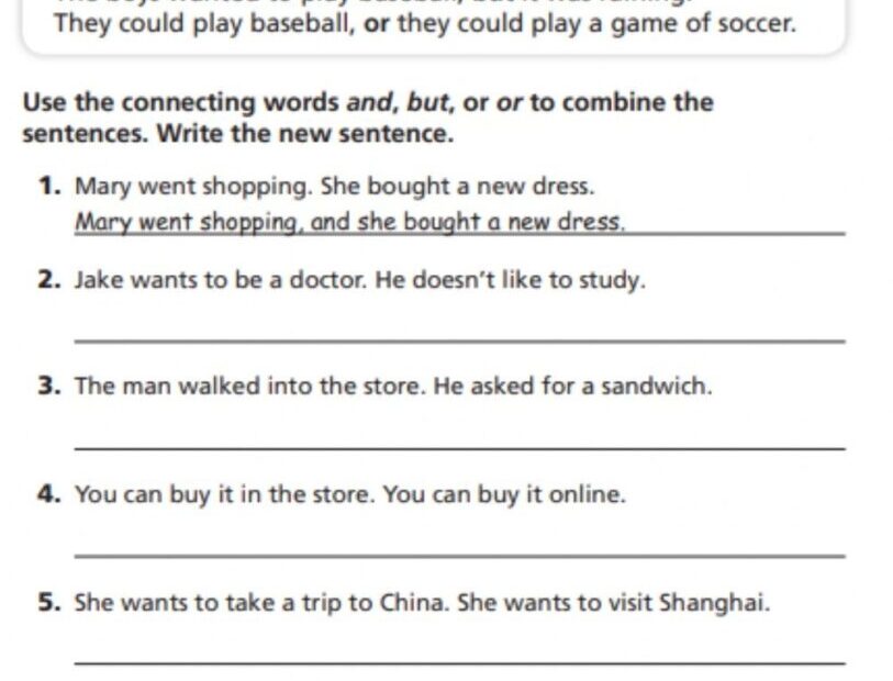 Writing Compound Sentences Worksheet Printable Worksheets