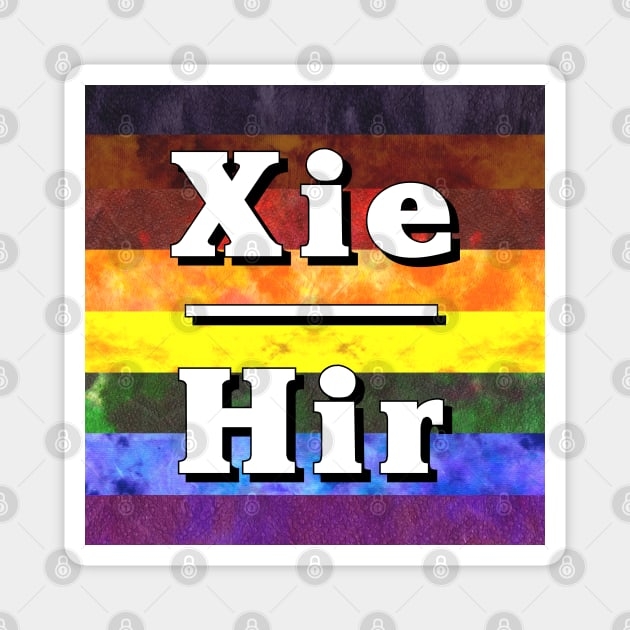 Xie Hir Pronouns Inclusive Inclusive Pride Magnet TeePublic