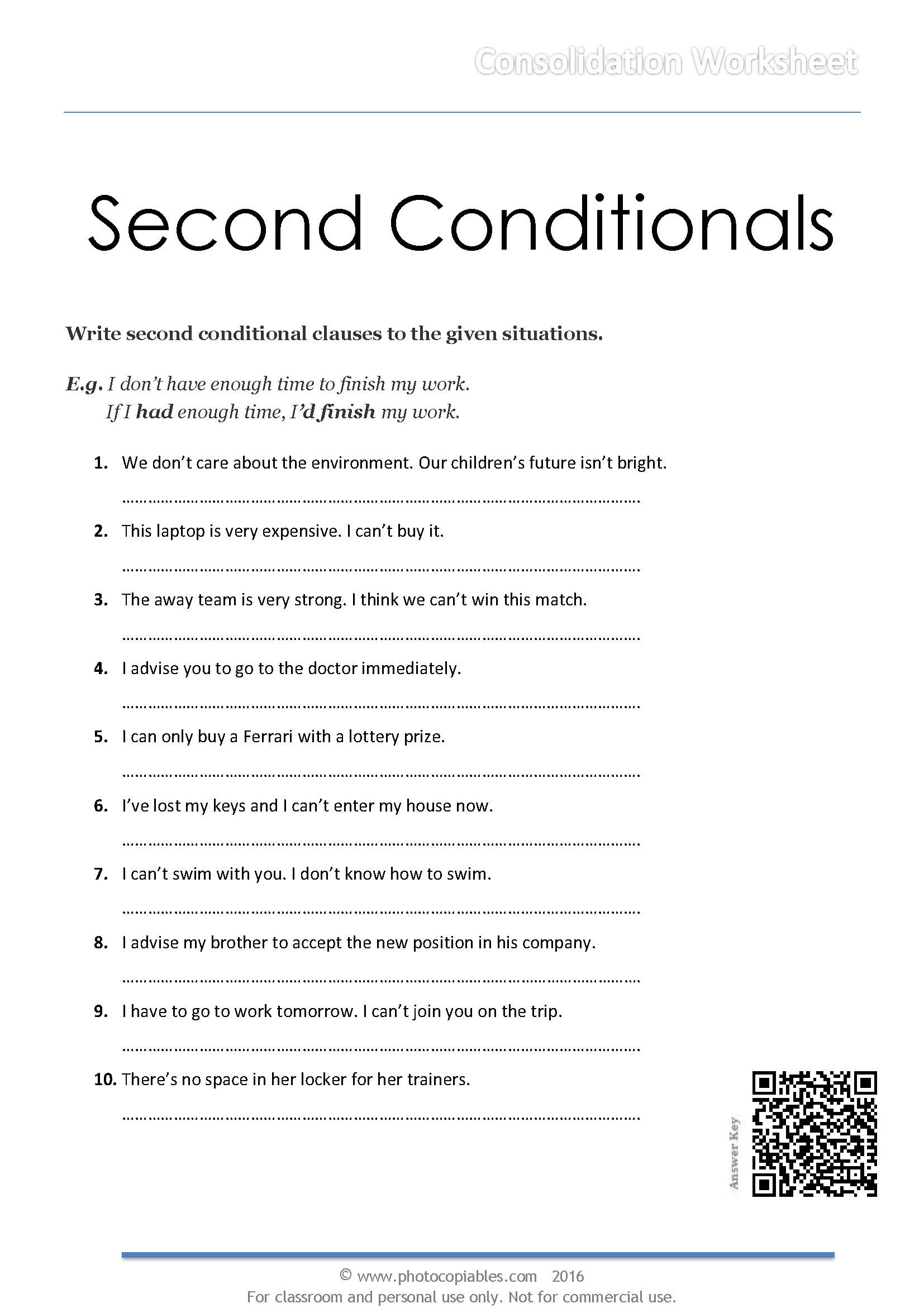 Zero Conditional Exercise Worksheet English Grammar 47 OFF