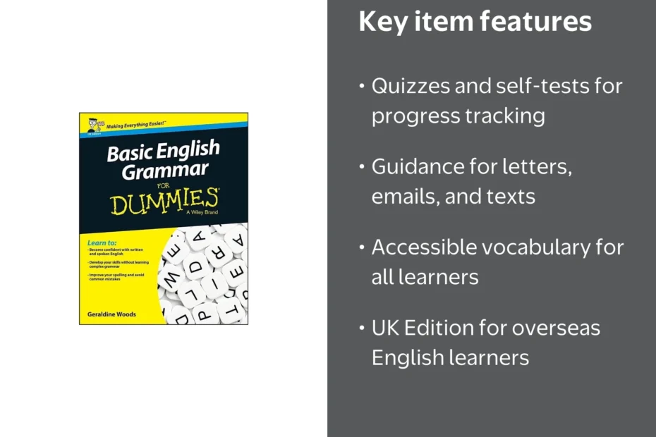 For Dummies Basic English Grammar For Dummies UK Edition Paperback Walmart