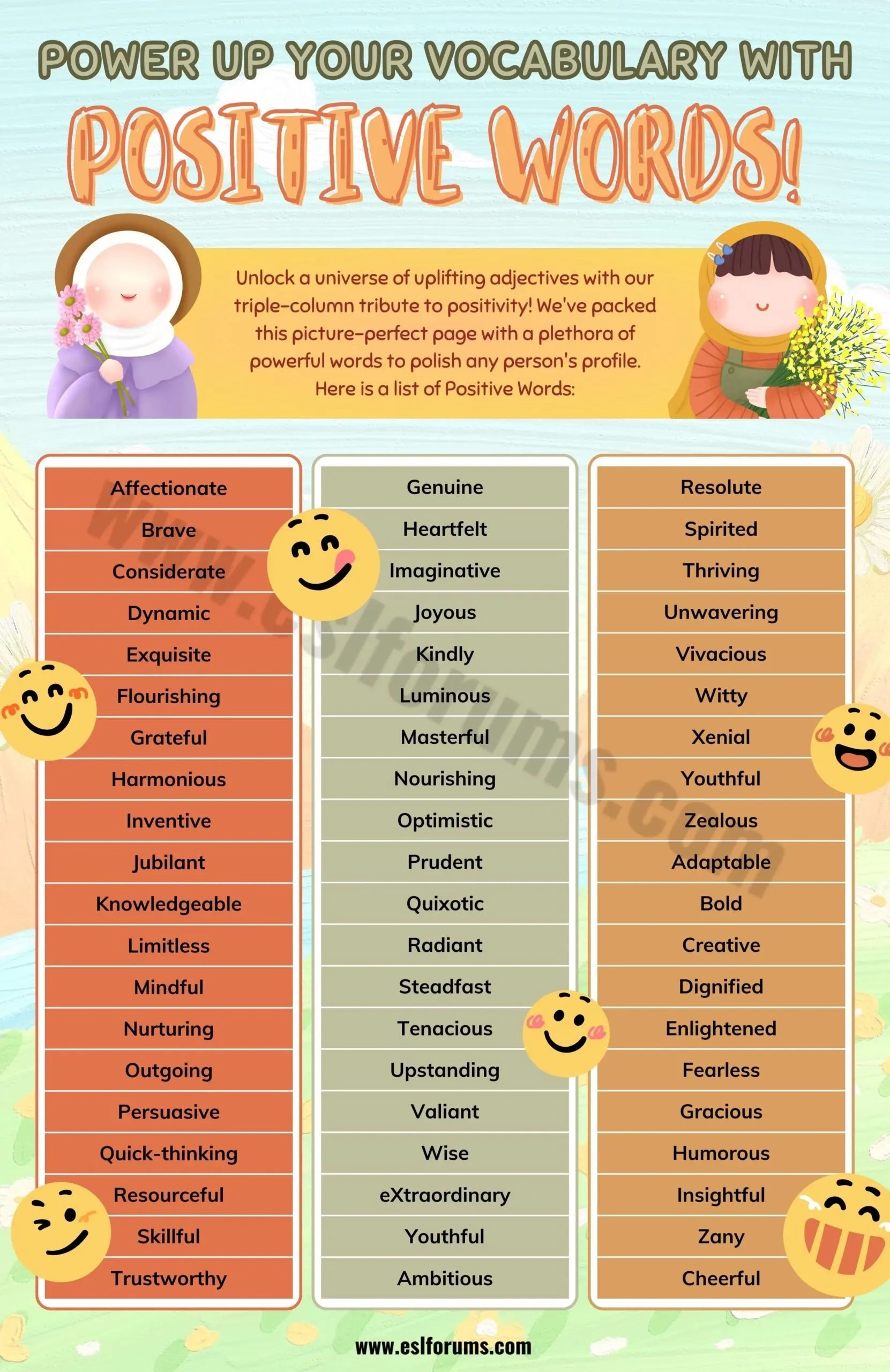 Positive Descriptive Words To Elevate Your Conversations ESL Forums